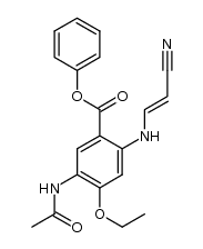 phenyl 2-[(2-cyanovinyl)amino]-4-ethoxy-5-acetylamidobenzoate结构式