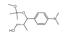 3-(4'-N,N-dimethylaminophenyl)-3-(2-methoxypropyloxy)-2-(R)-methyl-1-propanol结构式