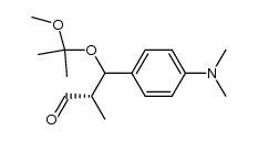 (2S)-3-(4-(dimethylamino)phenyl)-3-((2-methoxypropan-2-yl)oxy)-2-methylpropanal结构式