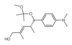 2,4-(R)-dimethyl-5-(4'-N,N-dimethylaminophenyl)-5-(2-methoxypropyloxy)-2-penten-1-ol结构式