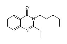 2-ethyl-3-pentylquinazolin-4-one结构式