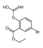 ethyl 5-bromo-2-carbamoyloxy-benzoate结构式