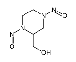 2-Piperazinemethanol,1,4-dinitroso-(9CI)结构式