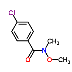 4-氯-N-甲氧基-N-甲基乙酰胺结构式