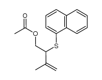 3-methyl-2-(naphthalen-1-ylthio)but-3-en-1-yl acetate结构式
