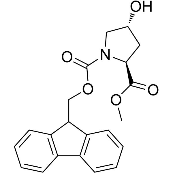 N-Fmoc-反式-4-羟基-L-脯氨酸甲酯结构式