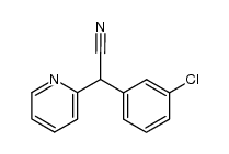 (3-chlorophenyl)(2-pyridyl)acetonitrile结构式