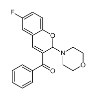 (6-fluoro-2-morpholin-4-yl-2H-chromen-3-yl)-phenylmethanone结构式