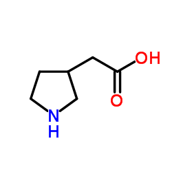 (S)-3-吡咯烷乙酸结构式