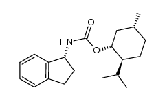 (1R,2S,5R)-2-isopropyl-5-methylcyclohexyl (R)-2,3-dihydro-1H-inden-1-ylcarbamate结构式