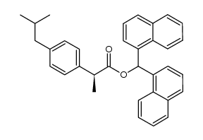 (S)-ibuprofen di(1-naphthyl)methyl ester结构式