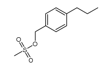 4-propylbenzyl methanesulfonate结构式