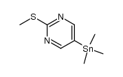 2-methylthio-5-trimethylstannylpyrimidine结构式