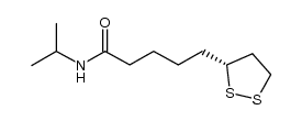 (R)-5-[1,2]dithiolan-3-yl-pentanoic acid isopropylamide结构式