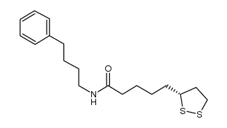 (R)-5-[1,2]dithiolan-3-yl-pentanoic acid (4-phenyl-butyl)amide结构式