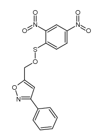 5-[[(2,4-dinitrophenyl)sulfenyloxy]methyl]-3-phenylisoxazole结构式