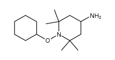 4-amino-1-cyclohexyloxy-2,2,6,6-tetramethylpiperidine结构式