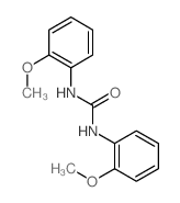 Urea,N,N'-bis(2-methoxyphenyl)-结构式