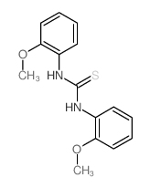 Thiourea,N,N'-bis(2-methoxyphenyl)-结构式