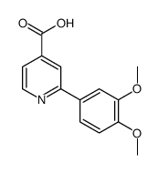 2-(3,4-dimethoxyphenyl)pyridine-4-carboxylic acid结构式