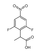 2-(2,6-Difluoro-4-nitrophenyl)propanoic acid结构式