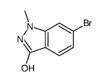 6-溴-1-甲基-1H-吲唑-3(2H)-酮结构式