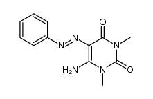 6-amino-1,3-dimethyl-5-phenylazouracilate结构式