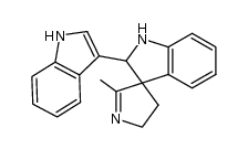 2-(1H-indol-3-yl)-2'-methyl-4',5'-dihydrospiro[indoline-3,3'-pyrrole]结构式