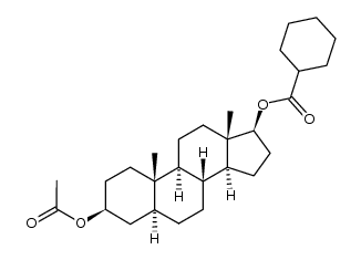 3&beta;-acetoxy-17&beta;-cyclohexanecarbonyloxy-5&alpha;-androstane结构式