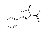 (4S,5S)-5-methyl-2-phenyl-4,5-dihydrooxazole-4-carboxylic acid结构式