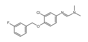 N(1)-(3-chloro-4-(3-fluorobenzyloxy)phenyl)-N,N-dimethylformamidine结构式