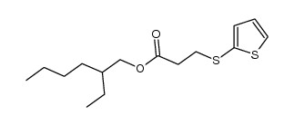 3-(thiophen-2-ylsulfanyl)propionic acid 2-ethylhexyl ester结构式