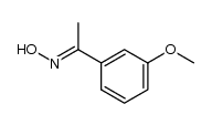 3-methoxyacetophenone oxime结构式