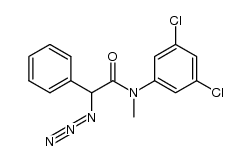 2-azido-N-(3,5-dichlorophenyl)-N-methyl-2-phenylacetamide结构式