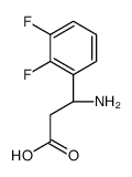 (3S)-3-amino-3-(2,3-difluorophenyl)propanoic acid结构式