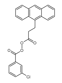 &beta;-(9-Anthryl)propanoyl-m-chlorobenzoyl peroxide结构式