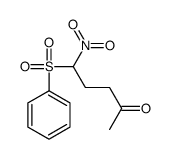 5-(benzenesulfonyl)-5-nitropentan-2-one结构式