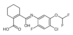 2-[[4-chloro-5-(difluoromethoxy)-2-fluorophenyl]carbamoyl]cyclohexene-1-carboxylic acid结构式