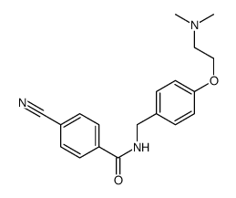 4-cyano-N-[[4-[2-(dimethylamino)ethoxy]phenyl]methyl]benzamide结构式