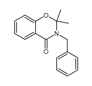 3-benzyl-2,2-dimethyl-2H-benzo[e][1,3]oxazin-4(3H)-one结构式
