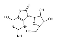 7-硫8-氧代鸟嘌呤结构式