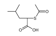 (2S)-2-acetylsulfanyl-4-methylpentanoic acid结构式