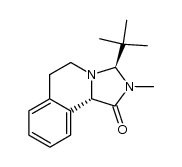 (3R,10bS)-3-(tert-butyl)-2-methyl-2,3,5,6-tetrahydroimidazo[5,1-a]isoquinolin-1(10bH)-one结构式