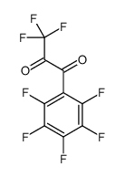 3,3,3-trifluoro-1-(2,3,4,5,6-pentafluorophenyl)propane-1,2-dione结构式