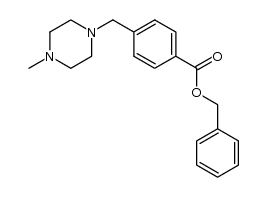 4-(4-methyl-piperazin-1-methyl)-benzoic acid benzyl ester结构式