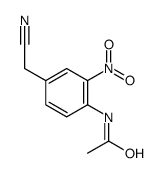 3-硝基-4-乙酰氨基苯乙腈结构式