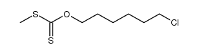 6-chloro-1-hexyl S-methyl xanthate结构式