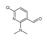 6-Chloro-2-(dimethylamino)nicotinaldehyde结构式