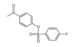 (4-acetylphenyl) 4-fluorobenzenesulfonate结构式