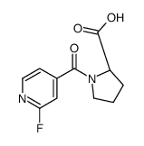 N-(2-氟吡啶-4-羰基)-l-脯氨酸结构式